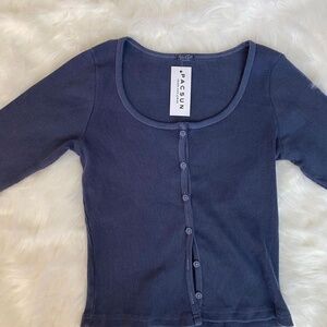 Navy John Galt/Brandy Melville Zelly Long Sleeve